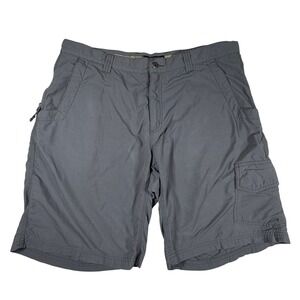 Mountain Khaki‎ Mens Grey Cargo Hiking Shorts Size 40 Outdoor Utility Gorpcore